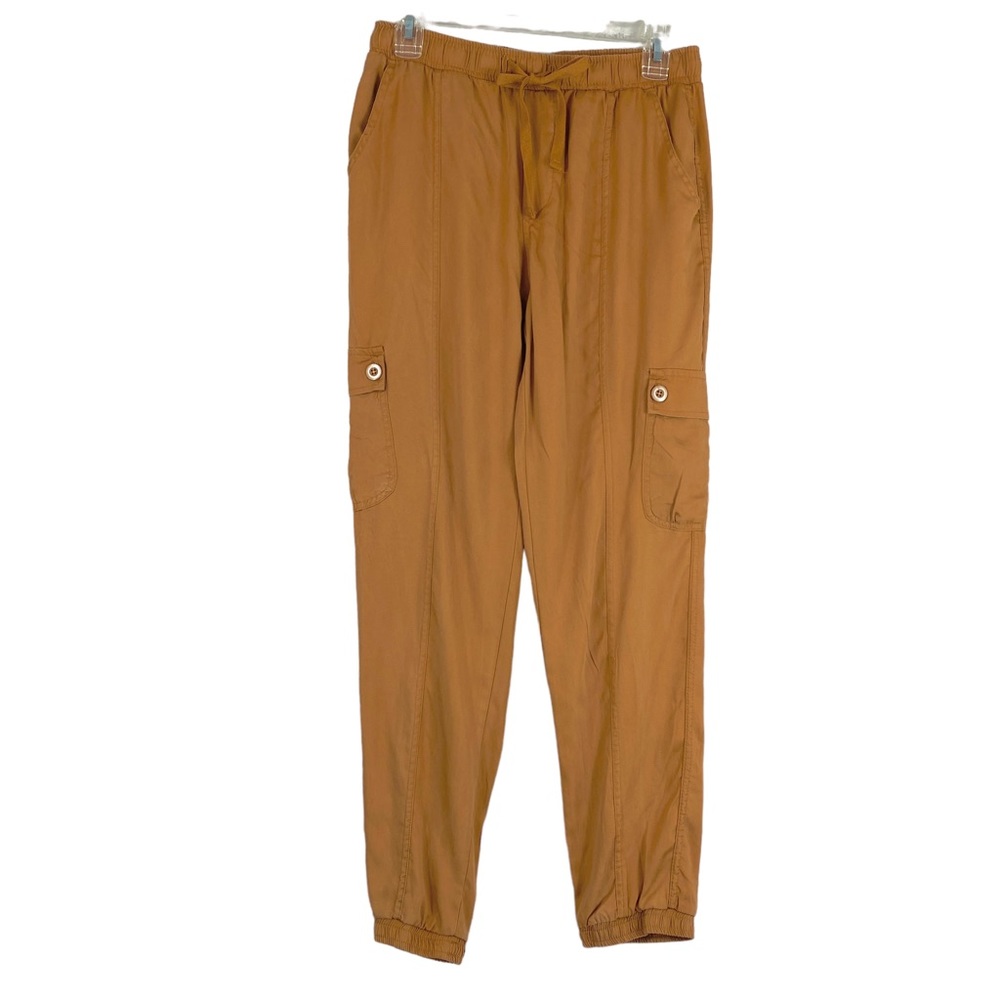Velvet Heart Cargo Joggers  Rust  Elastic Waist and Hem  Small